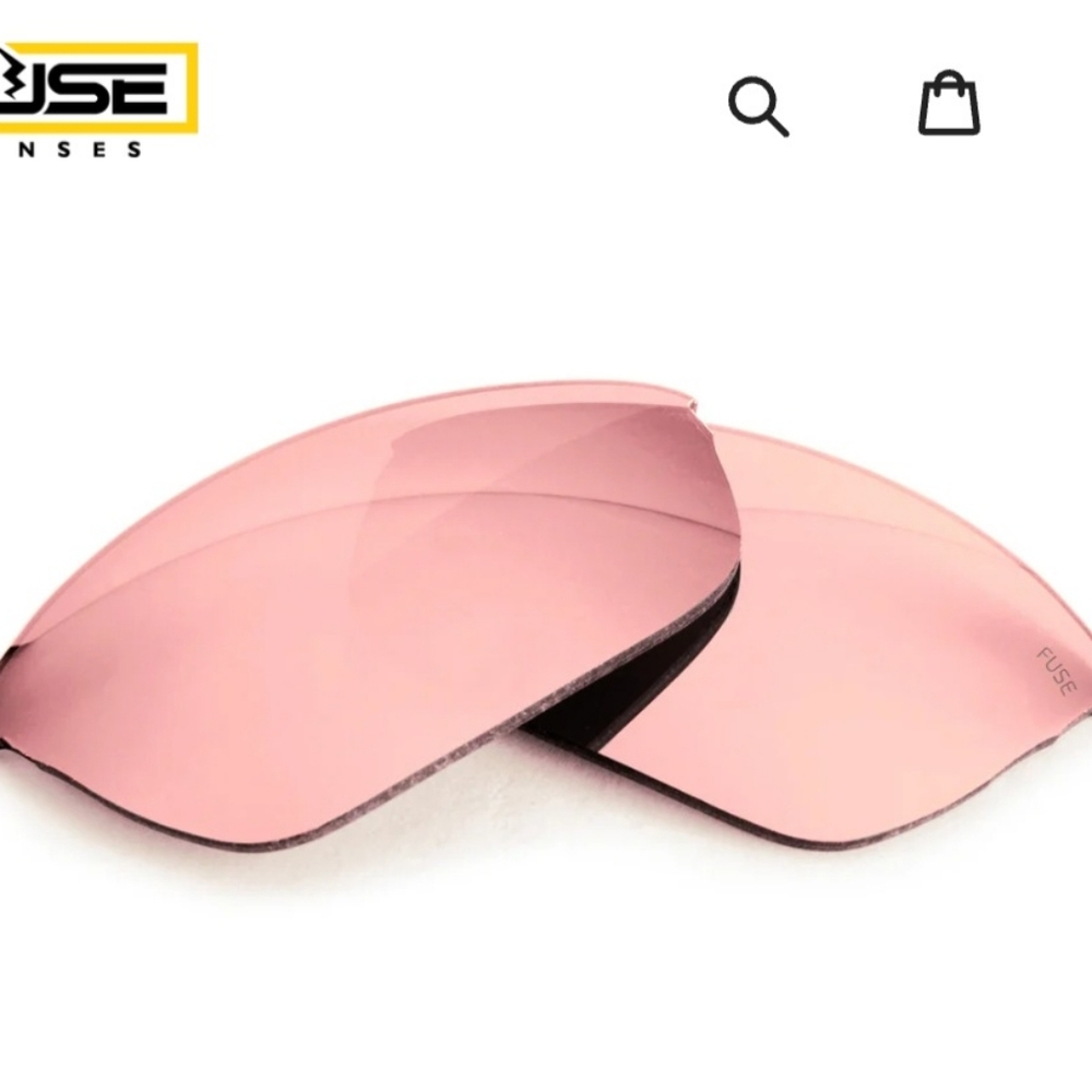 Fuse lenses-polarized rose mirrored lenses for Oakley Flak 2.0 frame code 009295